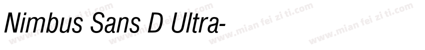 Nimbus Sans D Ultra字体转换